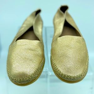 Nordstrom Gold Espadrilles by The Flexx Sz 40.5/9
